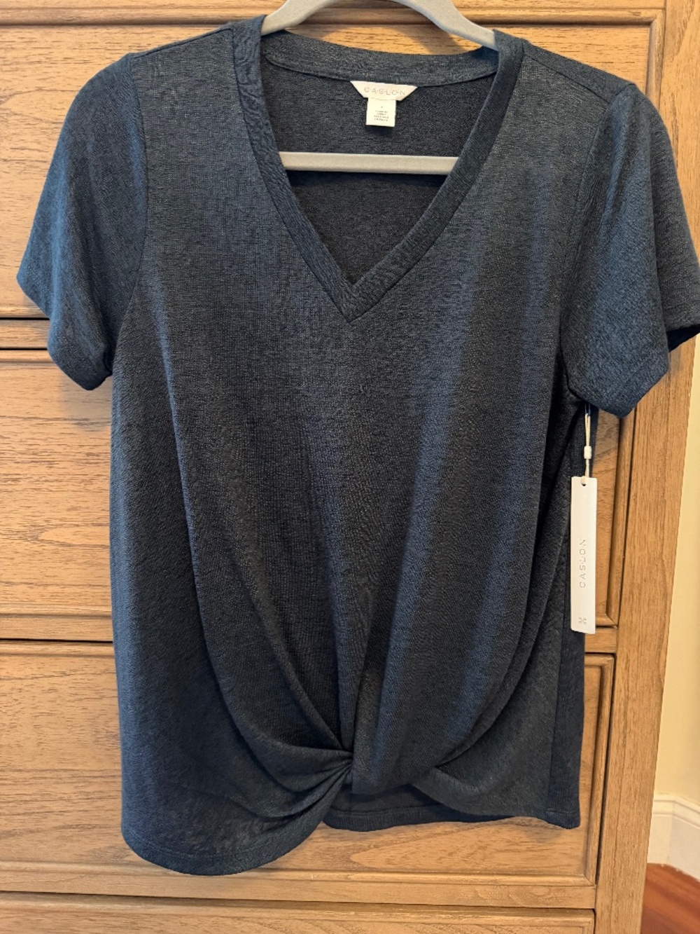 Women's Caslon twist front Small dark slate blue NWT